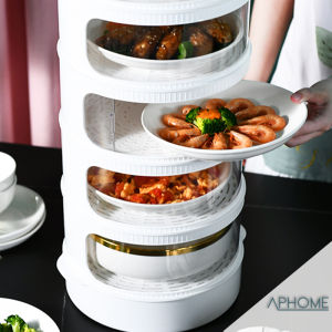 Tudung Saji Susun dengan VENTILATOR dan INSULATION BOWL Rak Makanan Kotak Penyimpanan Makanan Rak Dapur SUSAN APHOME