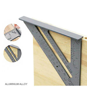 Penggaris Siku Segitiga Aumunium Siku Tukang 7 Inch Speed Square For Carpenter Tools