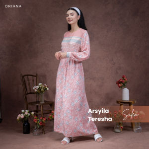 Oriana Homewear Daster Gamis Rayon Arsyila Collection | Daster Panjang Gamis Busui Hijab Friendly