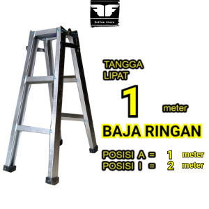 Peralatan Rumah Tangga Lipat 1 Meter Bahan Baja Ringan Carbon Steel Kuat Kokoh