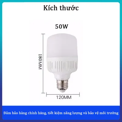 [HCM]Bóng đèn LED 5w /10w/ 20w /30w /40w/ 50w/ 60W/ 80W trụ tròn loại lớn - ánh sáng trắng tự nhiên siêu bền