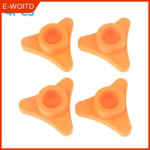 【E-WOITD】 ฝาปิดกาวแก้ว4ชิ้น-ฝาปิดผนึกพลาสติกทนทานสำหรับขวดกาวมาตรฐานเครื่องมือตกแต่งแบบพกพา