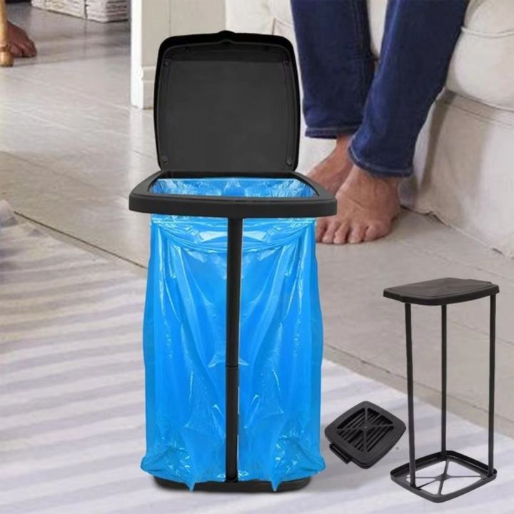 UCEPRO Foldable Trash Bag Holder with Lid Portable Garbage Bag ...