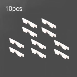FOUNDTWO 10PCS White Cross Buckle Fixing Clip Plastic T/Cross/Three-way Type Partition Extension Buckle Practical Drawer Partition Accessories Makeup