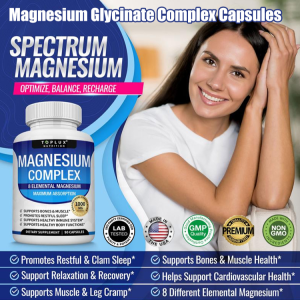 Magnesium Glycine a Complex Magnesium Supplement Helps with Sleep Stabilizes Mood and Reduces Hyperactivity甘氨酸镁复合胶囊