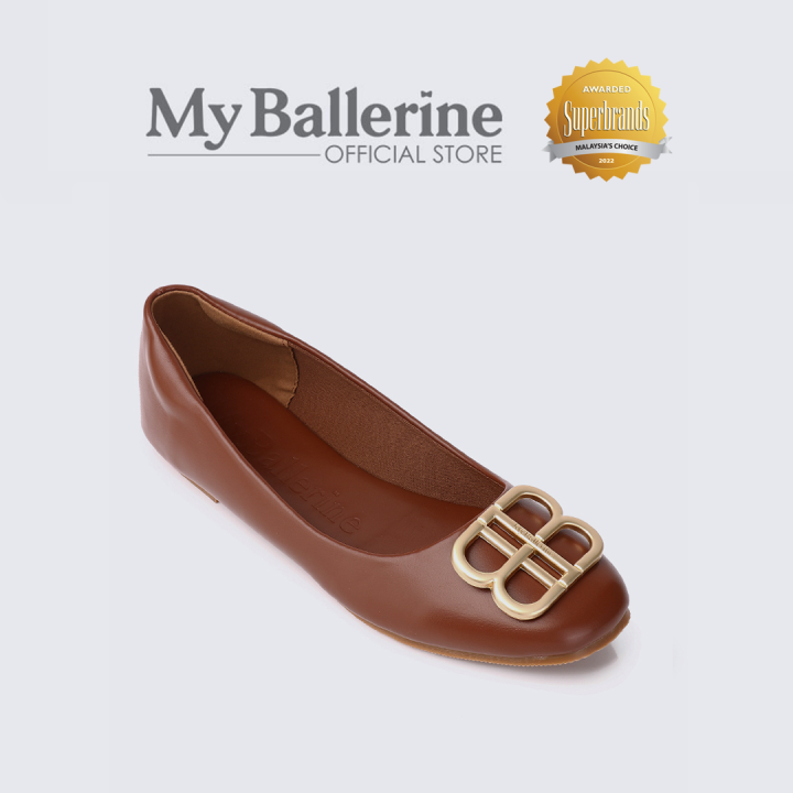 My Ballerine Brenda Comfy Ballerina Vegan Leather Ankle-Strap