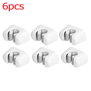 6Pcs Non Punch Self-adhesive Mop Holders Wall Mounted Mop Broom Hanger Rack Kitchen Bathroom Organizer Gripper Rack