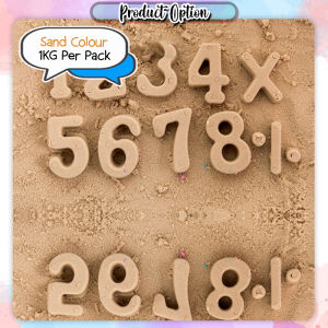 [Little B House] 1kg Play Sand For Kids Moldable Play Beach Magic Sand Indoor Beach Sand 太空沙 Mainan Pasir - BT252-Sand