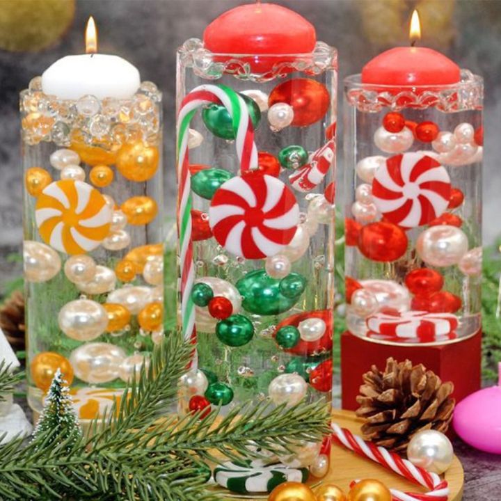 Aisin Decor Candy Vase Filler Cane Lollipops Vase Filling Beads Durable 