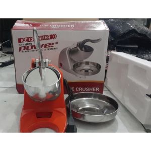 MAXPUMP Ice Clusser ICE-128A(Ice Clusser Pisau Ganda) Pisau Ganda Mesin Serut Es Batu Pisau Ganda