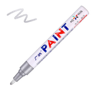 【Permanent】Steel Metal Color Marker Pen Waterproof White Marker Paint Pens Paint Markers for Rock Wood Metal Plastic Glass Canvas Ceramic Drawing Etc