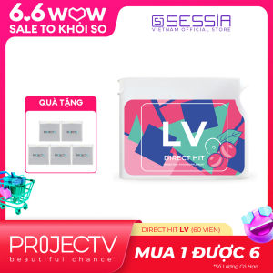 PROJECT V Direct Hit - Thực Phẩm Sức Khỏe LV - Giữ nét thanh xuân - Hộp 60 Viên nang - Xuất xứ Pháp Hàng Chính Hãng