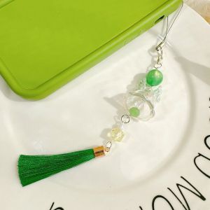 495HS Bướm tình yêu Dây đeo điện thoại di động có chuông gió  trang trí điện thoại Acrylic  dây chuyền Điện thoại chuông gió tua rua Dây treo Ốp điện thoại Ins Dây buộc điện thoại hình bướm tình yêu Quà tặng trang sức