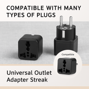 Universal Plug Travel Adapter Converter 150+ Countries Plug With 3 Ac Outlets Usb Ports International Power Socket For Us Eu Au Uk Asia