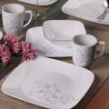 Corelle Jacaranda Square Round 10-1/4-inch Dinner Plate, 26cm. 