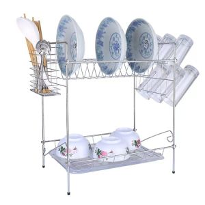 Rak Wastafel Minimalis Rak Piring Stainless Steel Rak Cuci Piring Dapur Rak Penyimpanan Piring