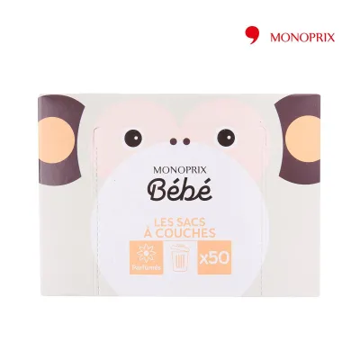 Monoprix Baby Diapers Bags With Parfum X50