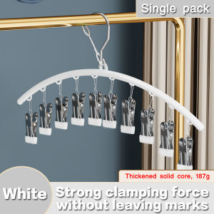 10 clips Sock and  Bras ClothespinsStainless Steel Laundry Drying Rack Windproof Clothes Hanger
