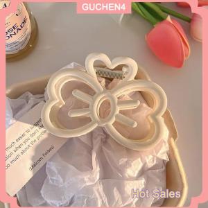 GUCHEN4🎀 Hàn Quốc Dễ Thương Bowknot Tóc Clip Nhựa Claw Clip Kẹo Màu Cua Tóc Clip Cho Cô Gái Ngọt Ngào Tóc Claw Phụ Kiện Tóc Cho Phụ Nữ