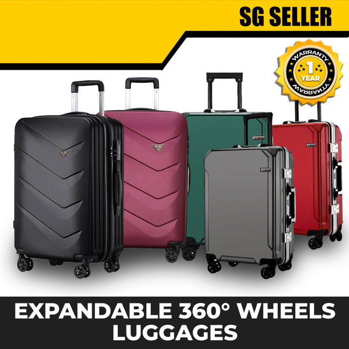 [SG SELLER] NEW VOZUKO LUGGAGE SUITCASE 360° WHEELS EXPANDABLE WITH