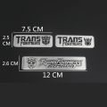 Car free sticker metal emblem for Transformers Decent villain logo Autobot Decepticon badge Rear trunk side sign Scratch cover. 