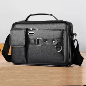 WENKENBAGS #407 KOREAN FASHION  CROSSBODY BAG AND CHESTBAG FOR MEN LEATHER MATERIAL