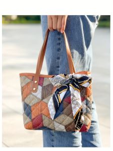 OURBAG(( COD )) Tas Tote Terbaru 2024 Tas Wanita Terlaris Tas Fashion Tas Bahu Tas Jinjing Tas 2in 1 MOTIF timbul mewah elegant