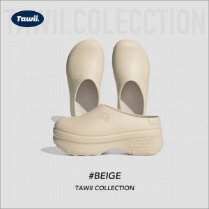 Tawii. Slippers women 6cm thick bottom mule for women summer original Slides half Slippers Comfortable and soft Anti slip sole