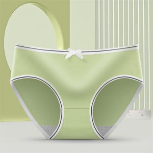 [Lady Sugar] Cái/bộ 2 Chiếc Quần Lót Nữ Tính Dễ Thương Quyến Rũ Cạp Vừa Thoáng Khí Màu Trơn Cho Nữ Đồ Lót Cotton Thoải Mái Cho Nữ