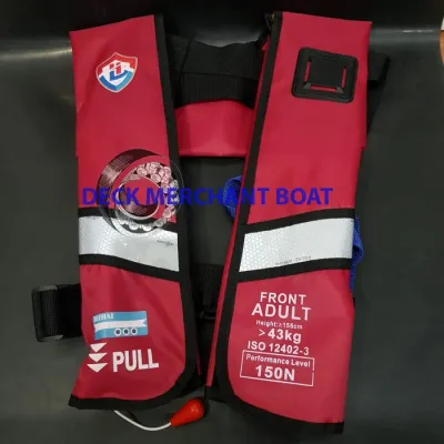 AUTOMATIC INFLATABLE LIFE JACKET WITH STICKER REFLECTIVE
