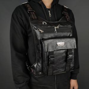 Tas Selempang Pria Tas Dada Jumbo Polo Amstar Kulit PU Chest Bag Tas Rompi Big Size