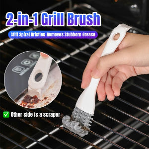 Baete BBQ Barbecue Grill Cleaning Brush Scraper Nylon Brush Cleaning Tools Kitchen Accessories 1Pc