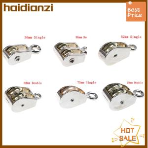 haidianzi รอกโลหะสังกะสีอัลลอยด์36 52 75มม. รอกเดี่ยว คู่ขนาดเล็กสำหรับ DIY