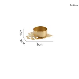 1PC Monstera Leaves Metal Candleholder Vintage Candle Pedestal Ornament Perfect Home Table Decoration Enhancing Wedding Decor Creating a Romantic Atmosphere for Special Events