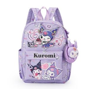 PRAYERF Nylon Kuromi Backpack Kt Cat Cinnamoroll Children School Bag Personality Large Capacity Cartoon Knapsack Children