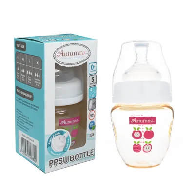 Autumnz PPSU Wide Neck Feeding Bottle 4oz/120ml (Single / Twin Pack) Baby Bottle