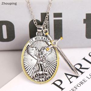 【ZP】Cute จี้นักบุญอุปถัมภ์คาทอลิกไมเคิล St. MICHAEL The archel pendant สร้อยคอ