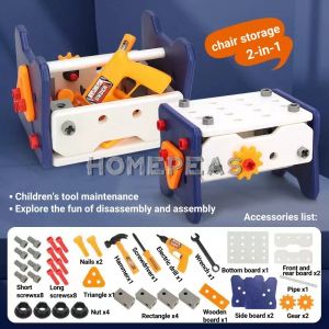 Homepeas® Kids Toys Tool Set Childrens Educational DIY Portable Simulation Electric Drill with Tool Box