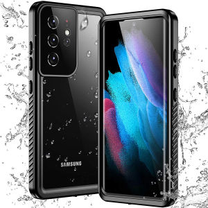 Clear Built in Screen Protector Full Body Heavy Duty Shockproof IP68 Waterproof Case for Samsung S25 Ultra/S25 FE/S25+/S24 FE/S24 Ultra/S24+/S23 Ultra/S23 FE/S23+/S22 Ultra/S21 FE/S22+/S21 Ultra/S20 Ultra/S20 FE/Note 20 Ultra/S10+/Note 10+