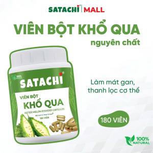 Bột Khổ Qua Nguyên Chất SATACHI – 100% khổ qua tươi không đường – Hộp 258g