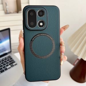 For OnePlus 15 Case Luxury PU Skin MagSafe Protective Back Cover Case For Oneplus15 One Plus 15 1+15 Phone Shell