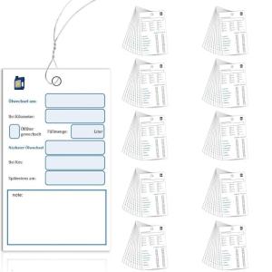 Dầu thay đổi nhãn nhắc nhở dầu chống thấm thay đổi dán nhãn kiểm tra dầu thiết lập cho cơ khí tự động & Những người đam mê xe hơi