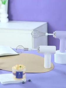 AE direct sale electric egg beater rechargeable household mixer small handheld automatic whisk for making cake cream