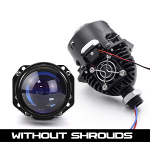 2.5 Inch Blue Bi LED Projector Lens Headlamp 80W H4 H7 H1 9005 9006 LED Angel Eyes DRL Halo Rings Car Motorcycle Retrofit Accessories