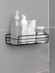Rak Sudut Kamar Mandi Anti Air Tempel Dinding Gantung / Rak Bumbu Dapur Serbaguna Multifungi