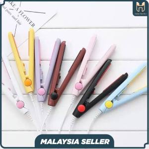 2 In 1 Mini Hair Curling Portable Travel Flat Iron Hair Straightener/ Kerinting rambut