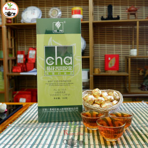 ชาผู่เออร์ ชาผู่เออร์เก๊กฮวย ยูนาน ออร์แกนิค ชาสุก 菊花普洱沱茶 云南普洱茶 净含量: 100克