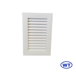 ⚡ชุดห้องครัว UPVC [WT] รุ่น IV ช่องลมระบายอากาศ แนวตั้ง พร้อมมุ้ง สีขาว สีน้ำตาล สีสัก