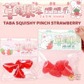 TAIYO Taba Squishy Pinch Strawberry Squeeze Fruit pencet kenyal lucu imut squisi Stress Relief Mainan. 