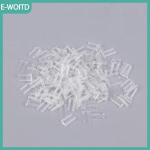 【E-WOITD】 100pcs Rimless kính đôi cao su cắm khóa ỐNg Lót Kính mắt nhựa đôi ống lót chân sửa chữa phụ kiện kính mắt